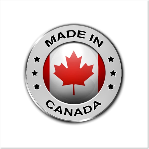 FLAG OF CANADA Wall Art by gold package